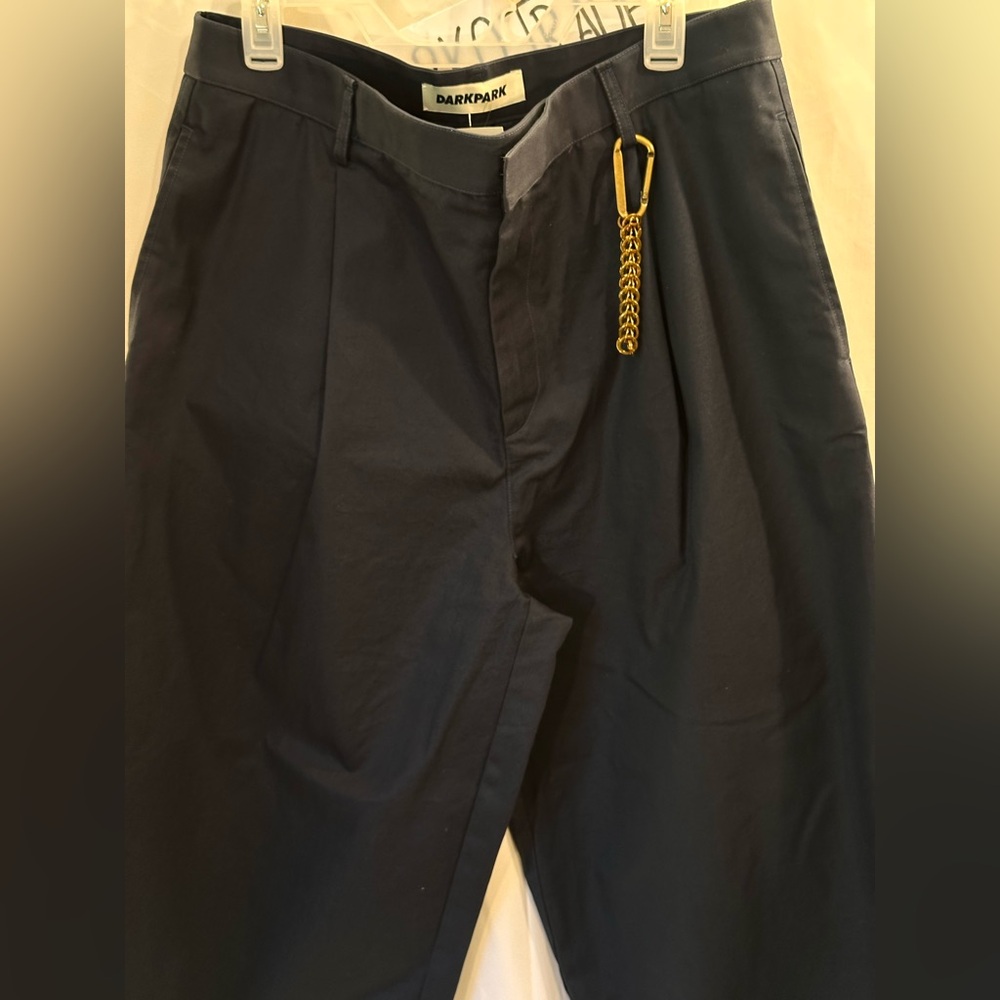 NWT DARKPARK Daniel Wide Leg Trousers in Blue Navy NEW FWRD CHAIN - Picture 8 of 14